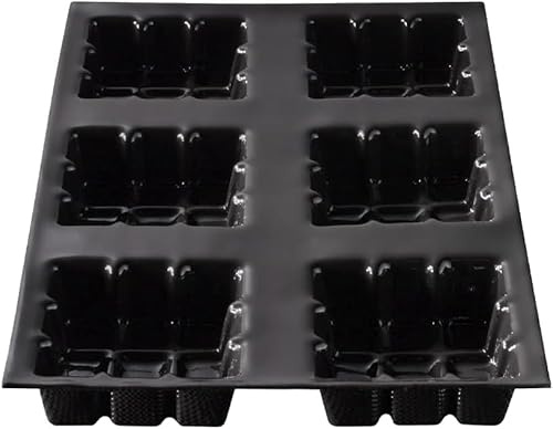Flexipan Molde de 6 tabletas pequeñas – Chocolate pastelería, aperitivo salado, Brownie, Gouter – Horno antiadherente para hornear homogénea – Accesorio reutilizable, formas originales – Desmoldar