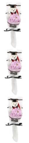 Ciieeo 3 Pezzi Bouquet Laurea con Decorativo Combinazione Artificiali per Feste e Foto per Laurea Compleanni e Anniversari