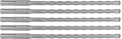 FTVOGUE Corte Rápido de 40cr Impacto de Material Brocas con Punta de Carburo para Taladros de Martillo Eléctrico - Juego de 5 (8mm)