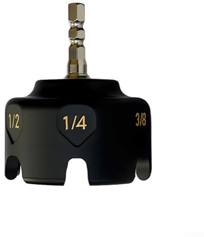 Power Drill Nut Zipper Attachment for Quick and Reliable Nut Fastening on Threaded Rods 1/4, 3/8 and 1/2 with Steel Bearing Core