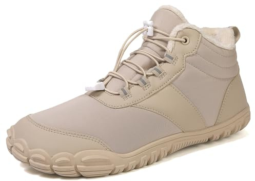 Winter Barefoot Shoes Chaussures Pieds Nus Imperméable Hiver Chaudes Antidérapantes Randonnée Trail Unisexes pour Homme Femme
