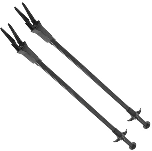 LOLIPPYY 2 Stück Wasserpflanzen Pinzette 50cm Lang aus Langlebigem Material mit Clip für Aquarium Pflege und Fütterung