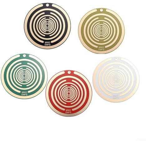 Para disco de energía polarizadora de cinco elementos Tesla, ligero y portátil – Reduce la energía negativa y la radiación electromagnética (5 colores)