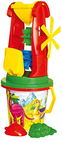 Bino World of Toys Set de Jouets de Sable, Sand Things, (Jouet de bac à Sable 12 pièces, pour Enfants à partir de 12 Mois, Dimensions Approx. 42x17x17 cm), Multicolore
