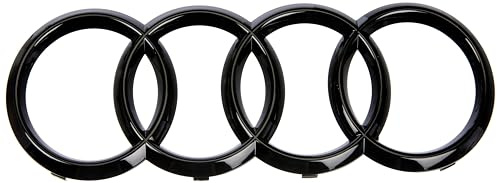Audi 4M0071801 Ringe Zeichen Kühlergrill Black Edition Emblem Blackline Logo schwarz