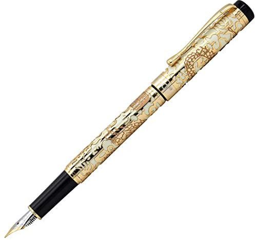 Füller Feine Feder Jinhao Drachenstift mit Konverter und Box-Set (Aprikose)