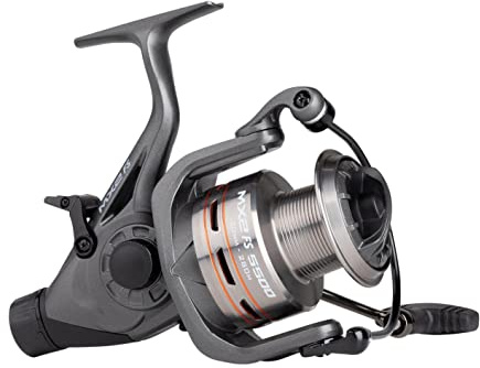 Mitchell 1544505 MX2 FS Freilauf Baitrunner Style Angelrolle - Aluminium Spule - Friedfisch- und Karpfenangeln, Grey 5500