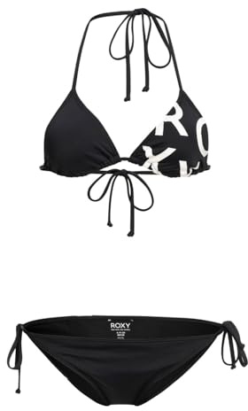 Roxy Beach Classics Tie Side - Triangle-Bikini-Set für Frauen Schwarz