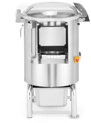 HENDI Kartoffelschälmaschine, kapazität: 5kg, schält bis zu 100 kg/h, mit integrierte Schalenauffangvorkehrung, Füße mit Befestigung, Kartoffelschäler, 12L, 230V/550W, 622x540x(H)802mm, Edelstahl