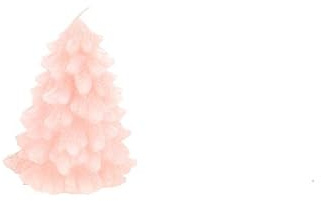 PARTENOPE Kerze Rose Baum 10,3 cm, wie abgebildet
