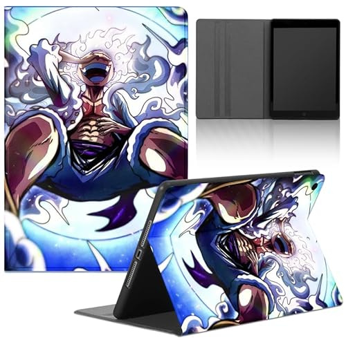 PBNDJVG Funda Tablet para Xiaomi Pad 5/Mi Pad 5 Pro 2021 11 Pulgada, Carcasa Anime One Piece Luffy Gear 5 Sun God Nika Motifs Ultra Slim PU con Función de Soporte Flexible Suave TPU Protectora Cover