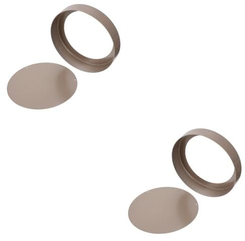 ABOOFAN 2 Set stampo per muffin pizzette pirofile per forno teglia prodotti da forno stampo per tartellette in metallo truffa focaccina impostare bakeware padella Lega di alluminio