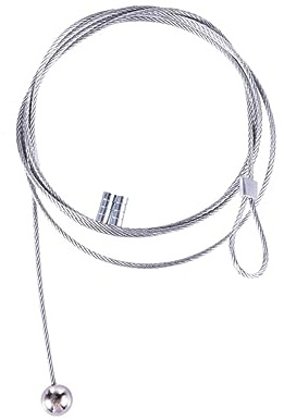 Garneck 1.5m Magnetic Photo Hanging Rope No.13, Creative Iron String for Photos and Pictures, Suitable for Vertical and Horizontal Wall Display