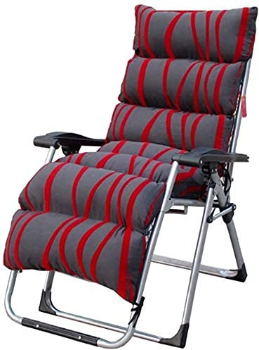 Klappbarer Outdoor-Loungesessel mit verstellbarer Nullliege, Liegestuhl mit Kissen, ideal für Terrassen und Camping
