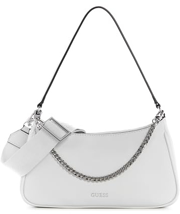 GUESS Yesenia Shoulder Bag, Borsa a Tracolla Donna, Bianco, Taglia Unica