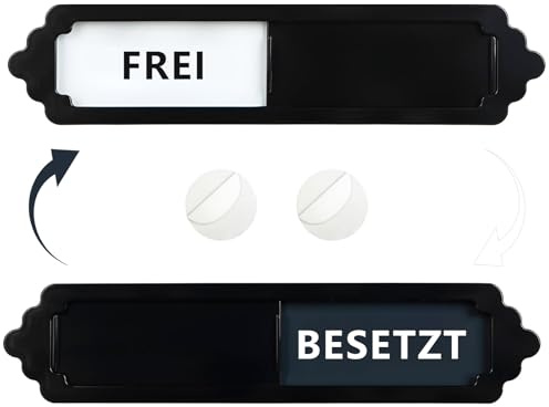 frei besetzt schild (schwarz)