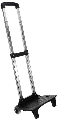 VERDANVERSE Carrello della Spesa Leggero in Lega di Alluminio Pieghevole e 2 Ruote Resistenti con Manico Estensibile Capacità Spaziosa per Trasporto Quotidiano