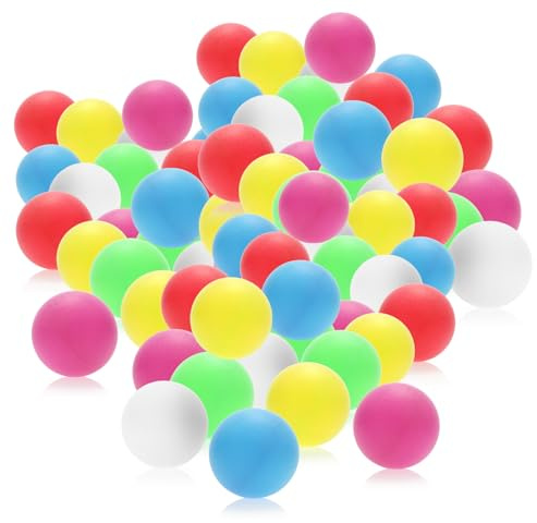 com-four® Tischtennisbälle 48 STK. / 72 STK. / 144 STK. in weiß | Pingpongbälle in Standardgröße - Spielbälle für Ping-Pong - Beer-Pong & Table-Tennis - 40mm