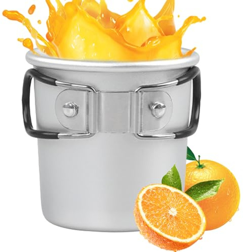 Générique Gobelet De Camping Pliable – Tasse Extérieure En D’aluminium 150 Ml | Gobelet Compact Et Ultra-léger Pour Pique-nique, Randonnée, Trekking, Camping-car, Survie Et Voyages En Plein Air