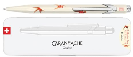 CARAN D’ACHE 849 Nina Cosford Kugelschreiber Hellcreme, Aluminium Sechskant, Sonderedition, Swiss Made