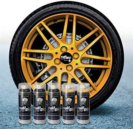Sophisticauto Pack Full Dip Sprüfohlie 5X Gold Chrome 400ml