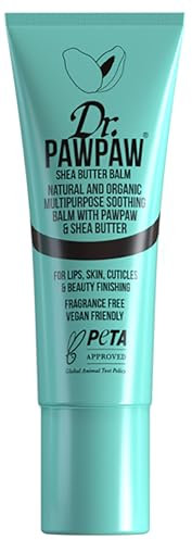 Dr.PAWPAW Shea Butter, Multi-Purpose Natural No Fragrance Balm for Hydrating Lips, Skin, Hair, Cuticles, Nails & Beauty Finishing (10 ml)