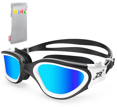 ZIONOR Kids Swim Goggles, G1 MINI UV Protection Anti-Fog Polarized Swimming Goggles for Age 6-14