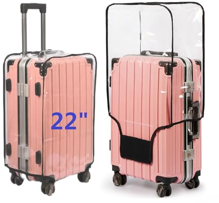 FABUWAY PVC Suitcase Cover - Clear, Transparent, Waterproof & Dustproof - 30