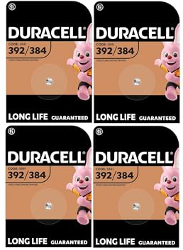 4 x Duracell 392/384 (4 Blister à 1 Batterie) 4 Batterien (SR41/V392/V384/SR41W/SR41WS)