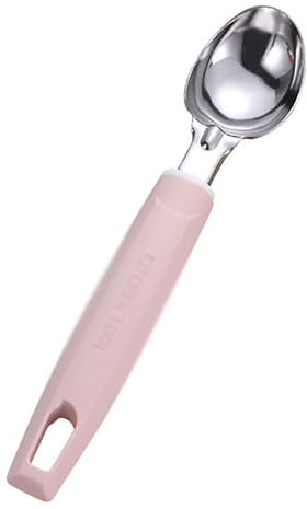 Ice Cream Scoop Stainless Steel Ice Cream Scoop Multifunctional Watermelon Scoop Ice Cream Scoop (Color : Pink, Size : 20x4cm)