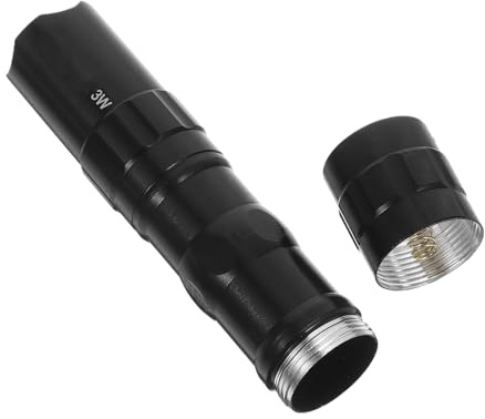UPKOCH Torcia Led Da 3 W 2 Pezzi Mini Torcia Led Da Campeggio Per Escursionismo E Caccia Allaperto in Lega Di Alluminio 300 Lumen Alimentata A Batteria Aa.