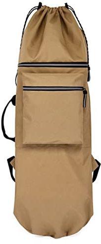 Asuinxurr Doppio Bilanciere per Surf, Borsa Portatile, Accessorio per Skateboard, Colore Cachi S