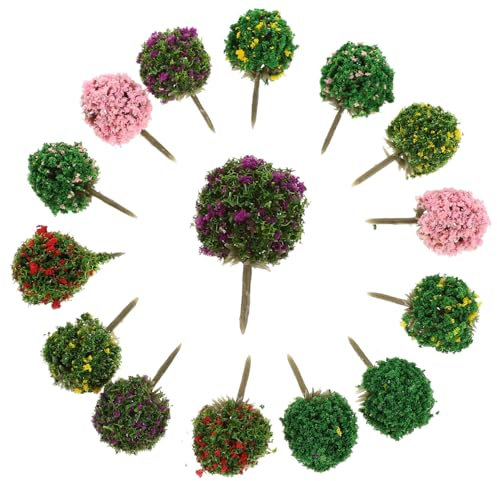 Sosoport Windsack 28St Landschaft DIY bäume Artificial Tree plastikbaum Architekturmodellbäume Miniatur-Pflanzenmodell Anlage Modelle Mini- Sandtischbaummodell Sandkasten Dekorationen