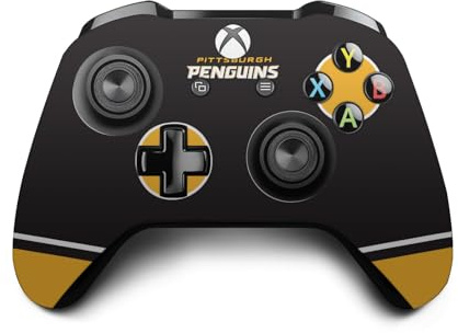 Head Case Designs Offizielle NHL Übergroß Pittsburgh Penguins Vinyl Haut Gaming Aufkleber Abziehbild Abdeckung kompatibel mit Xbox One S/X Controller