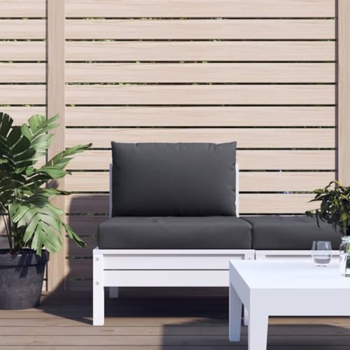 Homgoday Gartenkissen, Palettenkissen 2 Stück, Anthrazit aus Oxford-Stoff, Gartenkissen, Sitzkissen, Gartenstuhlkissen, Sofakissen, Gartenbankkissen