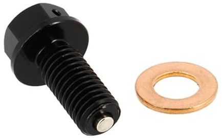 cyclingcolors 1x Ölablassschraube Magnetisch mit Dichtung Ölwannenablassmutter Verschlussschrauben Ideal für Moped Roller Motorrad Auto Quad Motor Ölwanne, M10x1.50 22mm