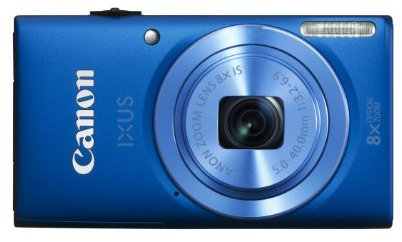 Canon Digital Camera IXUS 132 16MP 2.7 8x Optical Zoom Blue (Renewed)