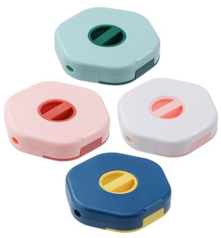 Vaguelly Scatola Porta Cavi di Ricarica e Avvolgicavo per Cuffie 4 Pezzi Supporto Telefono Portatile per Organizzazione in Casa Ufficio, Abs Compatto Resistente, Colori Assortiti