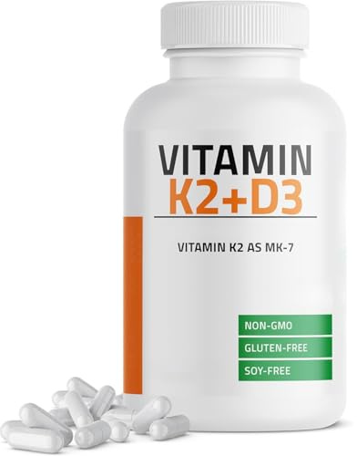Vitamin K2 D3 Complex, Daily Health Support, Non-GMO | Gluten-Free, Soy-Free, Vegan