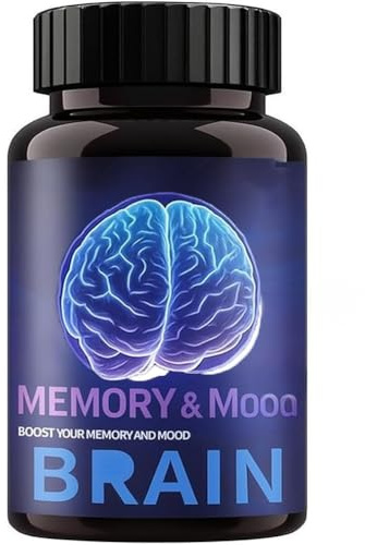 Integratori per la memoria, l'umore e il cervello, vitamine con ingredienti naturali per, integratore per la memoria del cervello, integratori cerebrali per la memoria e la concentrazione