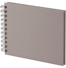 Rössler SOHO mini Fotoalbum zum Einkleben | Fotoalbum weiße Seiten | Fotoalbum zum selbstgestalten | Photo Album | Fotoalbum klein | 195x145mm | 1 Stück | Farbe: Grau | Taupe | Kompaktes Fotobuch zum Einkleben mit weißen Seiten für Fotos, Erinnerungen und Momente