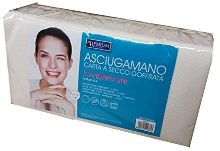 Asciugamani usa e getta carta secco goffrata 60pz - 40x70