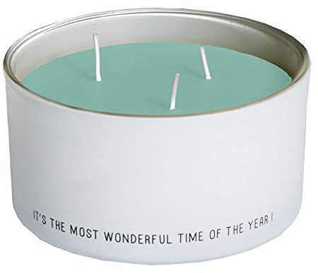 Spaas Duftkerze mit 3 Dochten in Geschenkbox, ± 28 Stunden - Merry Moments, Smaragdgrün
