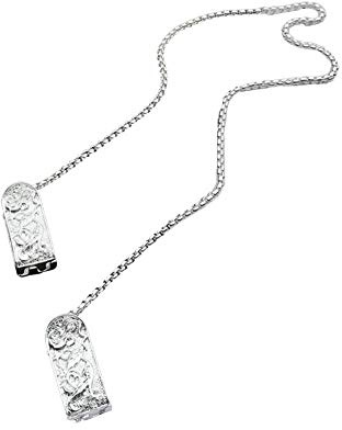 Serviettenhalter Serviettenkette 925 Silber Servietten Clip Kette Lätzchen Halter Clip Serviettenkette Flexible Serviettenhalter