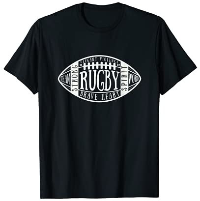 Rugby Ball Für Rugby Fans | Vintage Rugby Geschenk T-Shirt