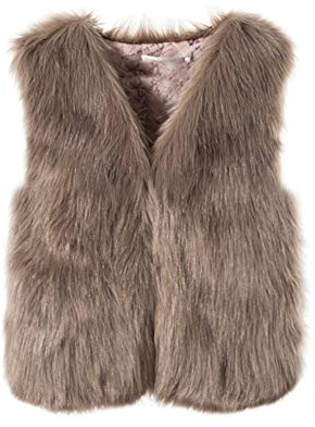 Damen Weste Kunstpelz ÄRmellose Jacke Herbst Winter Pelzweste Elegant Fellweste Kurz DüNne Outerwear Kanpola