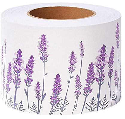 Tapetenbordüre ​selbstklebend Lavendel Bordüre Mädchen/Junge selbstklebend Vinyl Tapetenbordüre Wandbordüre Borte Kinderzimmer 10X1000CM