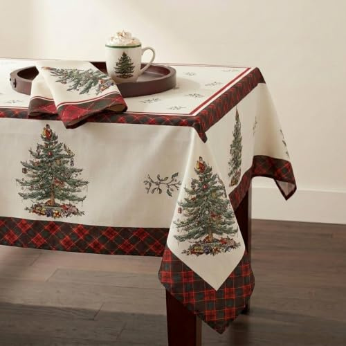 Avanti Linens Tree Spode Christmas Collection, Red Tartan