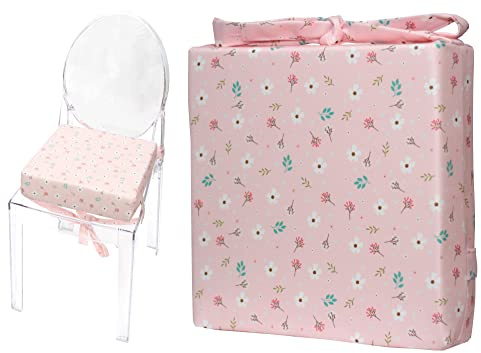 Emi&Sam SITZKISSEN Sitzerhöhung für Kinder Stuhlkissen Kinderstuhl Hochstuhl Tragbar Baby Kind Stuhl Kissen (5. Blumen)