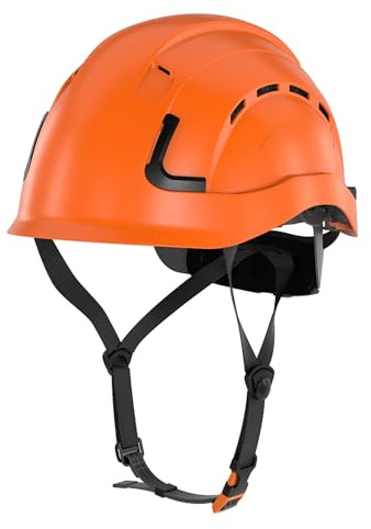 Defender Safety H2 Safety Helmet Hard Hat, Type 2 Class C and E, ANSI Z89.1 and EN 12492 Rated (Vented, Orange)